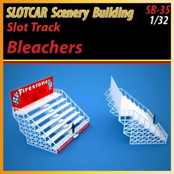 Mhs Slot Track Bleachers 1:32 Maketi Boyasız