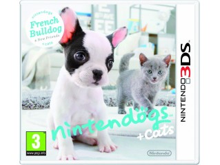 Nintendo 3ds Nintendogs French Bulldog + Cats