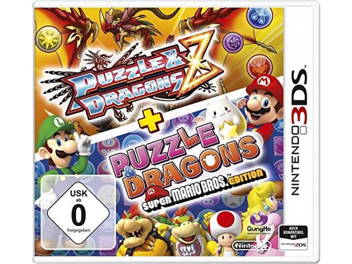 Nintendo 3ds Puzzle And Dragons Z + Puzzle Dragons Super Mario Bros Edition