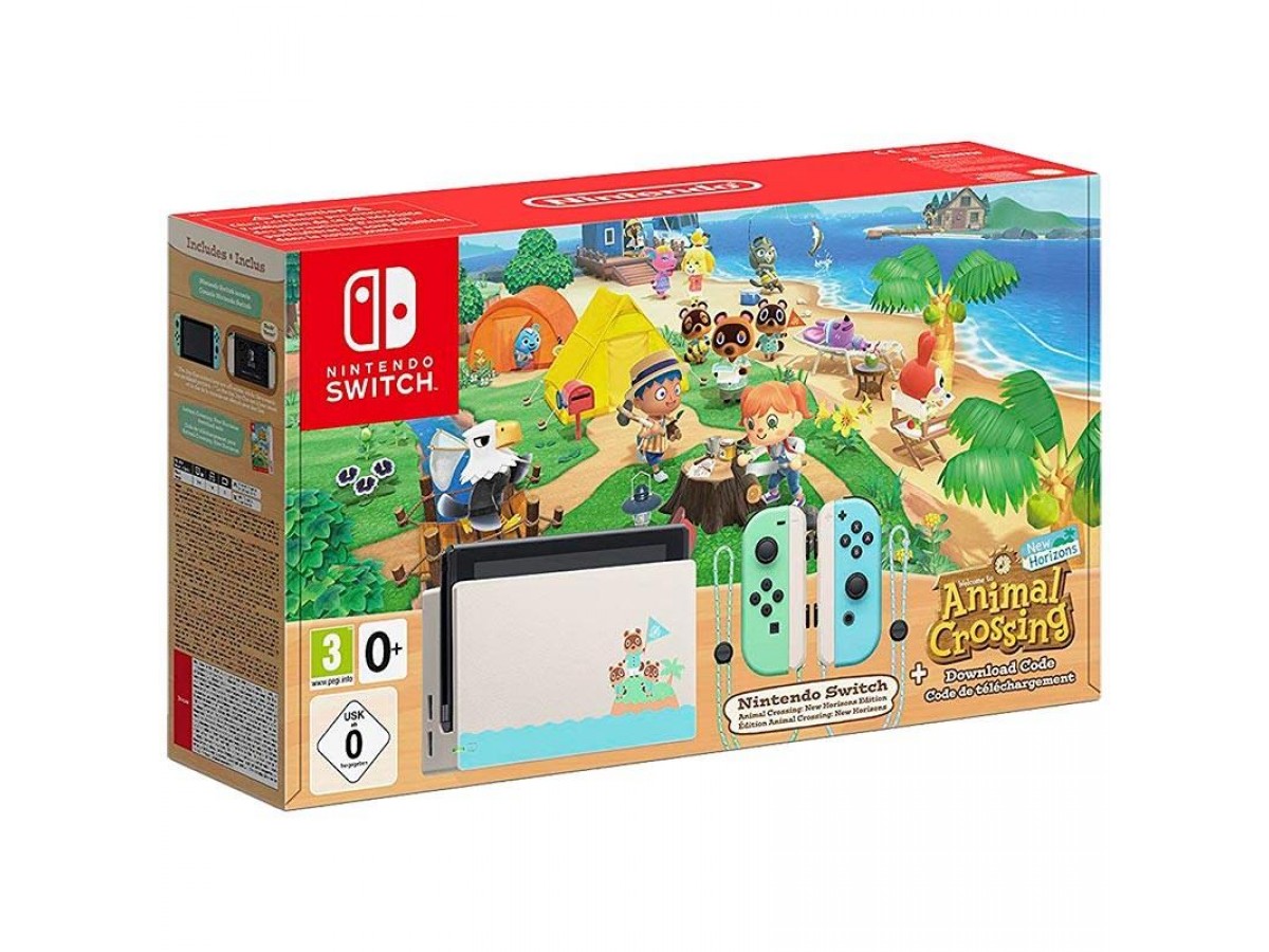 Nintendo Switch Animal Crossing Edition Konsol + Oyun Kodu