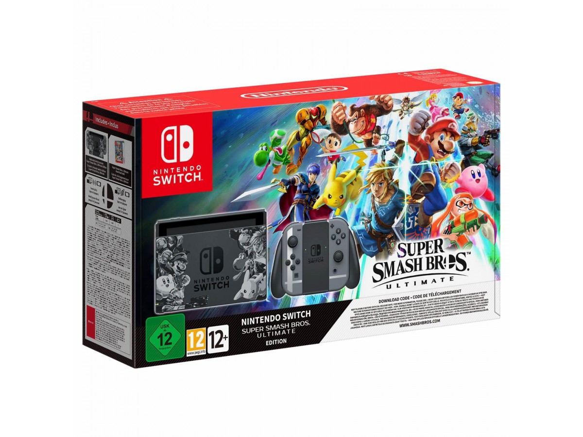 Nintendo Switch Super Smash Bros Ultimate Edition Konsol + Oyun Kodu