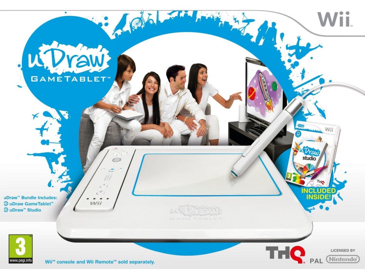 Nintendo Wii Udraw Game Tablet + Oyun- Sadece Wii Konsolda Çalişir!!!