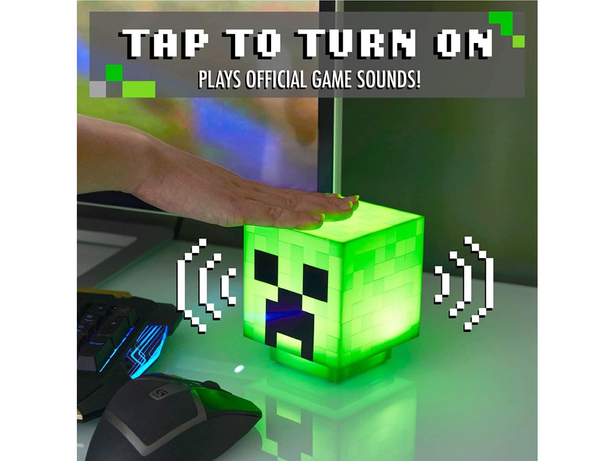 Paladone Minecraft Creeper Light With Zombie Sounds 11cm