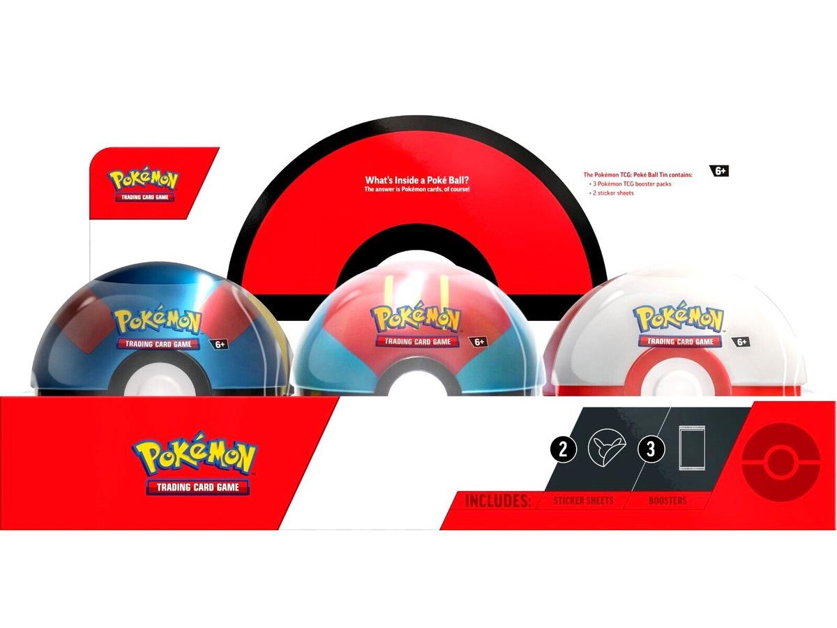 Pokemon Tcg Pokeball 2023 - 6'lı Poke Ball + 18 Booster Paket