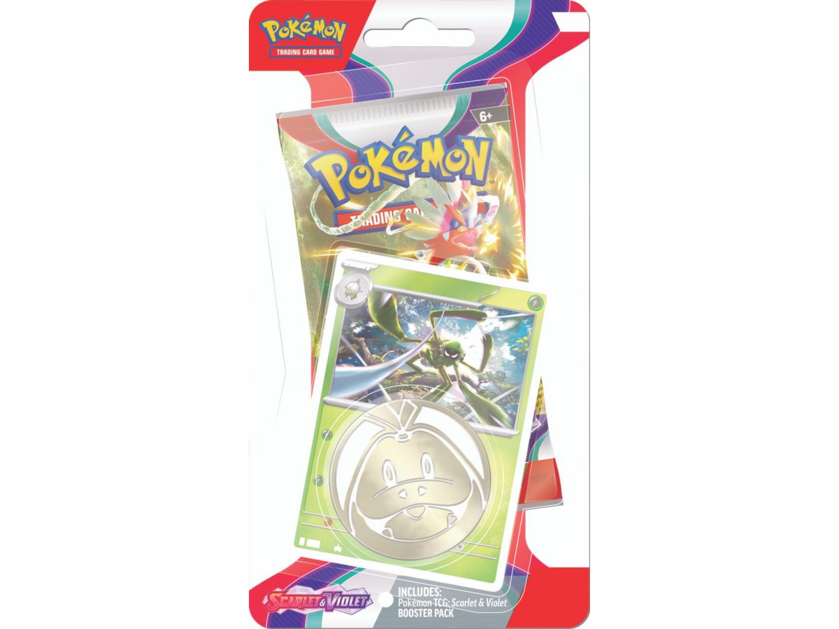 Pokemon Tcg Scarlet and Violet Checklane Booster Paket + Spidops