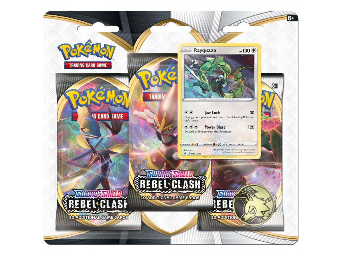 Pokemon Tcg: Sword & Shield Rebel Clash Rayquaza Kart Seti 30'lu (orjinal Ürün)