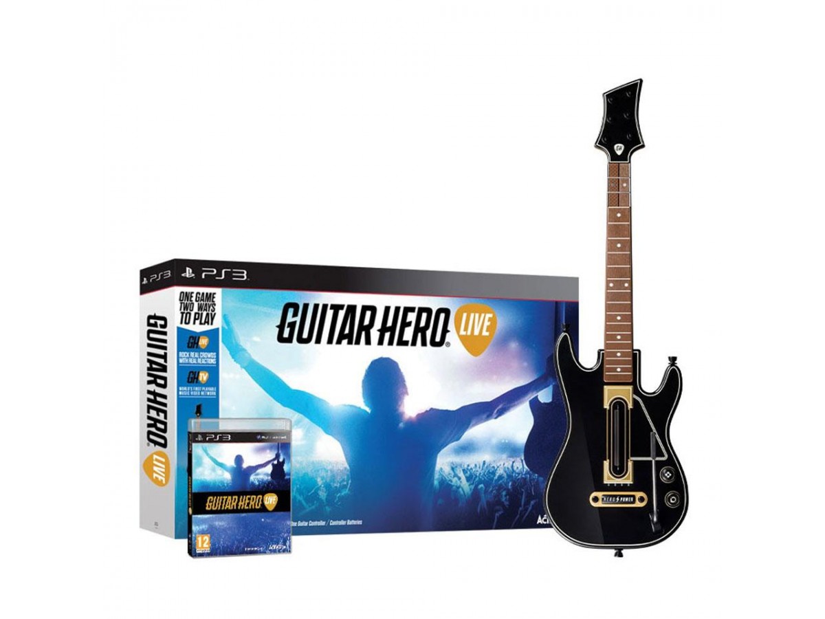 Ps3 Guitar Hero Live Guitar + Oyun ( Kutu Hasarlı )