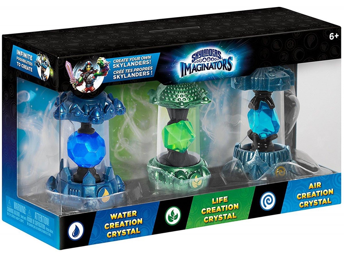 Skylanders Imaginators Crystal 3 Pack 1 Water Life Air