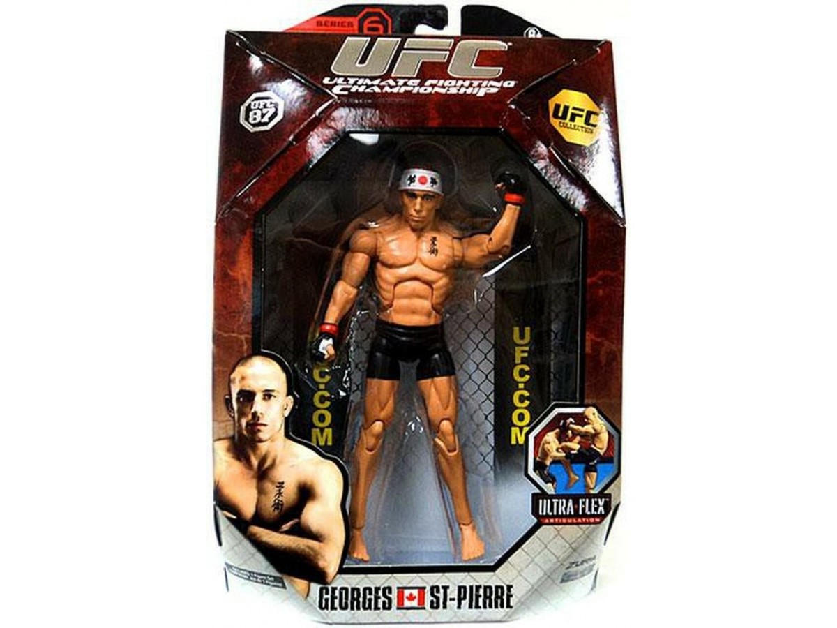 UFC Georges St-Pierre Deluxe Kafes Dövüşcüsü Figürü 18cm