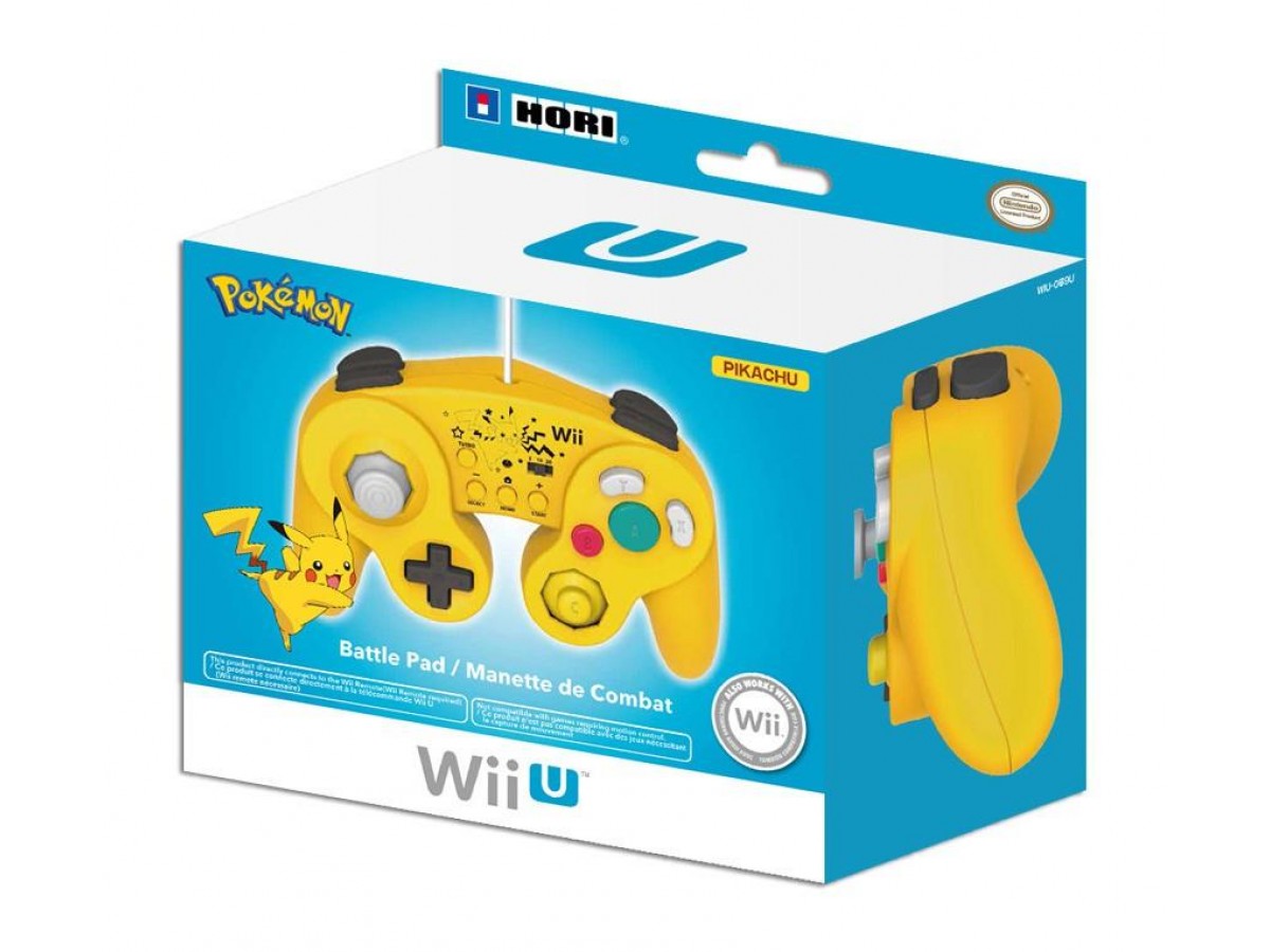 Wii U Orjinal Lisansli Pikachu Kablolu Fight Pad Kol