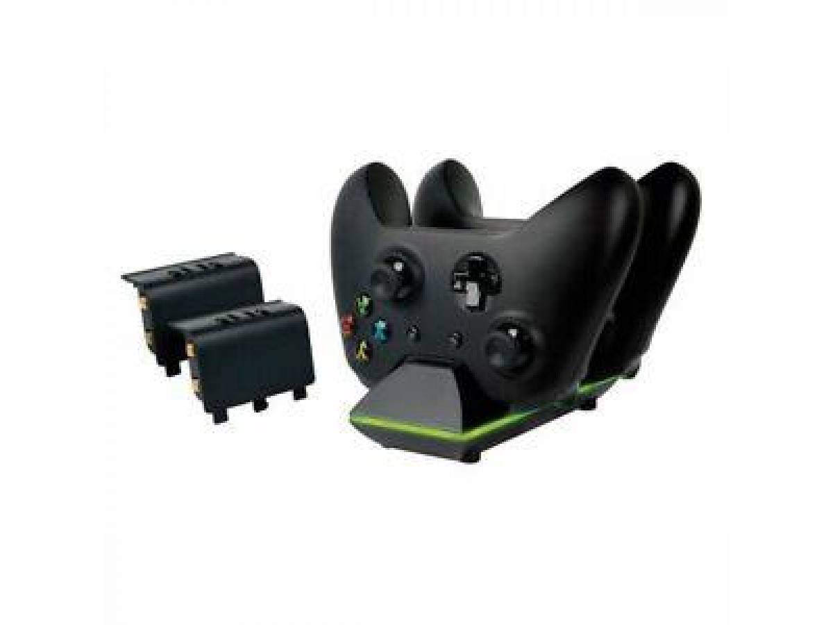 Xbox One Sparkfox Dual Controller Charging Dock & Battery Pack Siyah