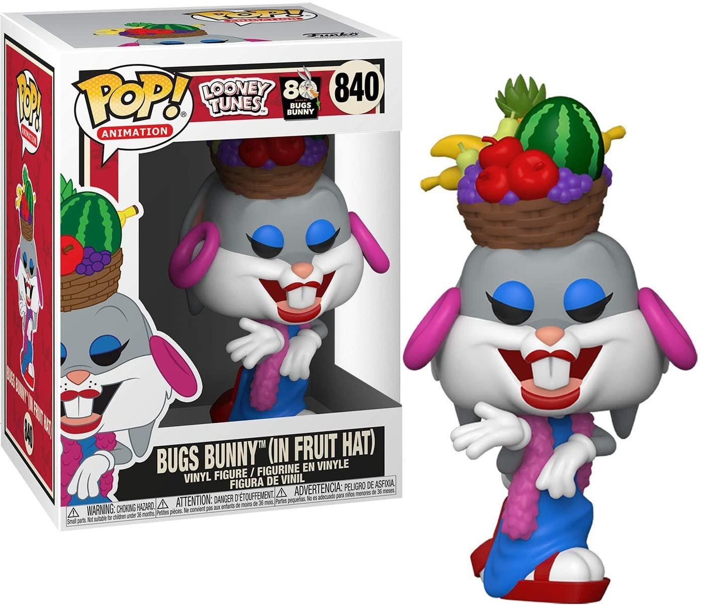 Funko Pop Looney Tunes 80th Bugs Bunny In Fruit Hat.