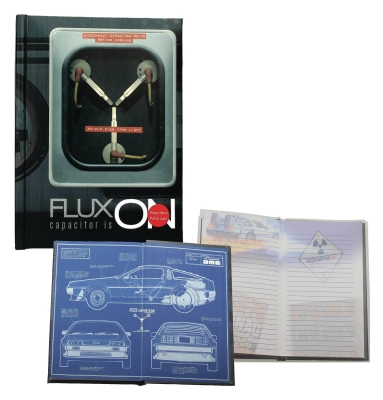 Back to the Future Flux Capacitor Işıklı Premium Notebook