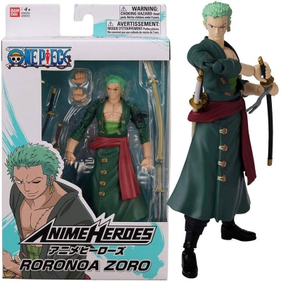 Bandai Anime Heroes One Piece - Roronoa Zoro Action Figür 16 Cm