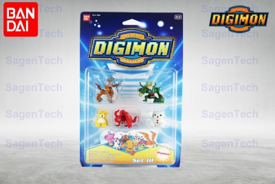 Bandai Digimon 6 Li Mini Set - Seri 3 Orjinal Ürün