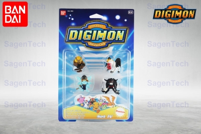 Bandai Digimon 6 Li Mini Set - Seri 4 Orjinal Ürün