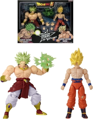 Bandai Dragon Ball Super - Super Saiyan Goku vs. Super Saiyan Broly Action Figure (6,5")