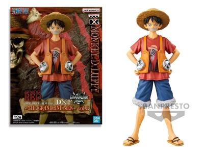Banpresto Dxf The Grandline Men Vol.1: One Piece Film Red - Monkey. D. Luffy Statue 16cm