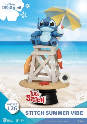 Beast Kingdom Disney D-Stage Pvc Diorama Stitch Summer Vibe 16 Cm