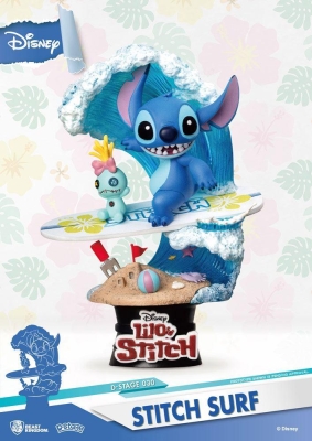 Beast Kingdom Disney D-Stage Pvc Diorama Stitch Surf 15 Cm