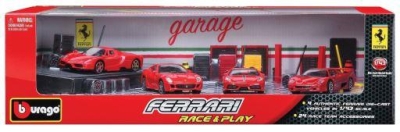 Burago Ferrari Race & Play 4lu Arac Seti