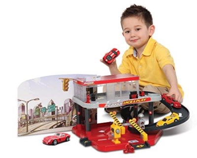 Burago Ferrari Race & Play Auto Service Centre + 1 Adet Araç