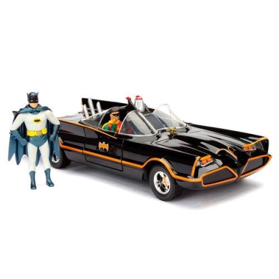 Dc Comics Batman Classic Tv Batmovil 1966 Metal Car & Figüre Set