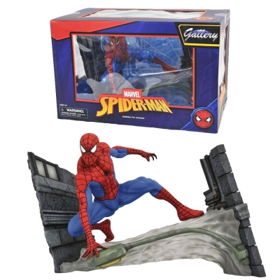 Diamond Marvel Gallery Spider-Man Comic - Webbing Pvc Diorama 18cm
