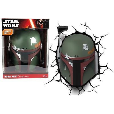 Disney Star Wars Boba Fett 3d Deco Light