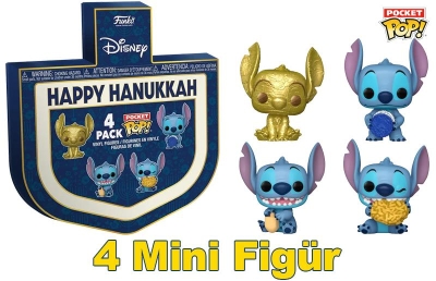 Funko 4-Pack Pocket Pop Disney Happy Hanukkah - Stitch Dreidel Box