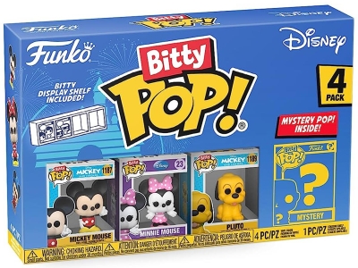 Funko Bitty Pop 4'lü Paket Disney - Mickey Mouse, Minnie Mouse, Pluto