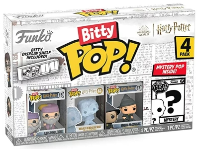 Funko Bitty Pop 4'lü Paket Harry Potter - Dumbledore, Nearly Headless Nick, Minerva McGonagall