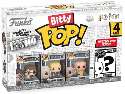 Funko Bitty Pop 4'lü Paket Harry Potter - Harry Potter, Draco Malfoy, Dobby