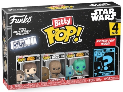 Funko Bitty Pop 4'lü Paket Star Wars - Han Solo, Chewbacca, Greedo