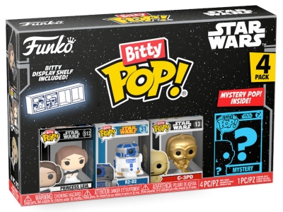 Funko Bitty Pop 4'lü Paket Star Wars - Leia, R2-D2, C-3PO