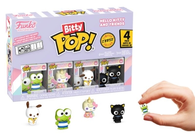 Funko Bitty Pop 4-Pack Hello Kitty And Friends - Keroppi, Hello Kitty, Pochacco, Chase Figure