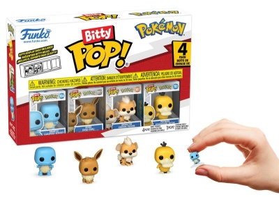 Funko Bitty Pop 4-Pack Pokemon - Squirtle, Eevee, Growlith, Psyduck