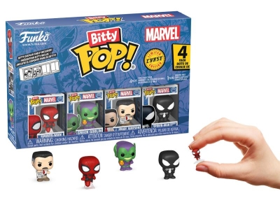 Funko Bitty Pop 4-Pack Spider-Man - Spider-Man, Green Goblin, J. Jonah Jameson, Spiderman