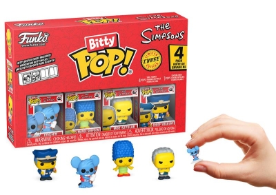 Funko Bitty Pop 4-Pack The Simpsons - Itchy, Marge Simpson, Moe Szyslak, Chief Wiggum