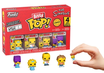 Funko Bitty Pop 4-Pack The Simpsons - Maggie Simpson, Homer Simpson, Barney Gumble, Bartman