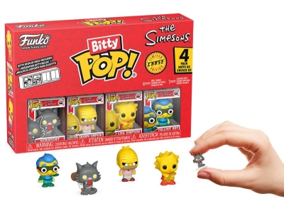 Funko Bitty Pop 4-Pack The Simpsons - Scratchy, Grampa Simpson, Lisa Simpson, Fallout Boy