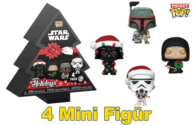 Funko Pocket Pop 4-Pack Star Wars - Happy Holidays Box