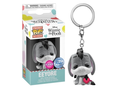 Funko Pocket Pop: Disney Winnie The Pooh - Eeyore (Flocked) Anahtarlık