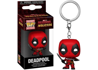 Funko Pocket Pop Marvel Deadpool & Wolverine - Deadpool Bobble Head Anahtarlık