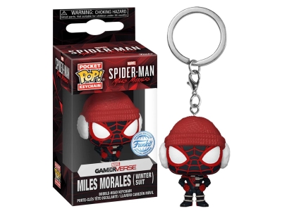 Funko Pocket Pop Marvel Gameverse: Spider Man  Miles Morales Winter Sult Anahtarlık