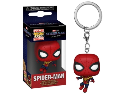 Funko Pocket Pop Marvel: Spider-Man No Way Home - Spider Man (Leaping) Bobble-Head Anahtarlık
