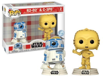 Funko Pop 2-Pack Disney 100th Star Wars Retro Reimagined - R2-D2 & C-3po Special Edition