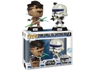 Funko Pop 2-Pack Disney Star Wars Clone Wars - Pong Krell Vs. Captain Rex Special Edition