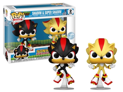 Funko Pop 2-Pack Games Sonic The Hedgehog Shadow & Syper Shadow Glows İn A Dark Special