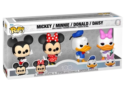 Funko Pop 4-Pack: Disney 100th: Mickey / Minnie / Donald / Daisy Special Edition